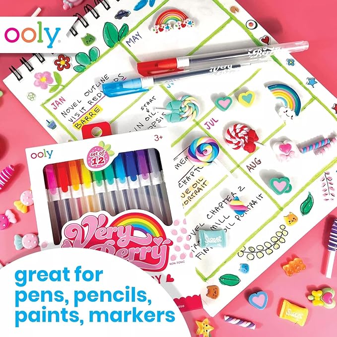 OOLY DIY Cover Large Sketchbook, 8 x 10.5 Inches White Paper Sketchbook Drawing Book for Kids, Artists Drawing Pad for Gel Pens