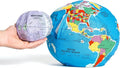 Hugg-A-Planet Pocket Earth with Moon Soft Plush Globe for Children | Montessori Educational Toy for Kids, Teens, Adults, Teachers, and Parents | Planet Earth and Moon Learning Toy