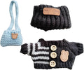 15cm & 17cm Doll Clothes Outfits Set - Premium Dress Up Bundle with Exquisite Accessories | Soft Fabric Fashion Doll Costume for 15-17cm Dolls (Black)