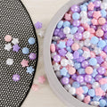 GOGOSO Ball Pit Balls for Toddlers Phthalate-Free BPA-Free Non-Toxic Crush Proof Soft Plastic Play Balls Baby Kids Shape Tent Pool Playhouse Playpen Party Decor, Pink Blue Purple White,50PCS