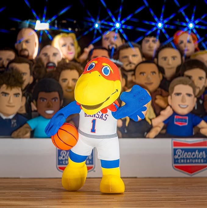 Bleacher Creatures Kansas Jayhawks Big Jay 10" Mascot Plush Figures - A Mascot for Play or Display