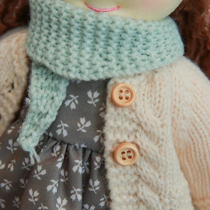 BlissfulPixie Waldorf Handmade Rag Doll - Personalized Collectors Plush for Kids Birthday Present With Beautiful Box-Lenka 12"