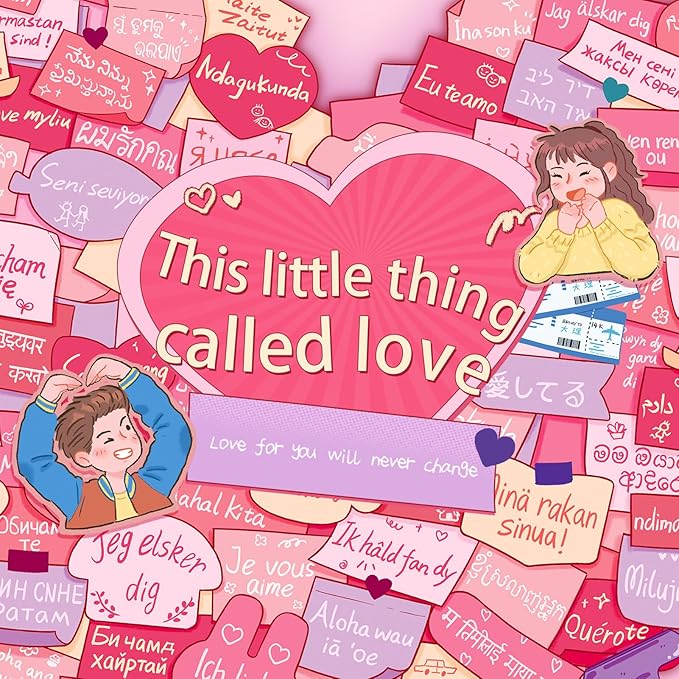 MOMIBOOK Puzzles for Adults 1000 Pieces Jigsaw Puzzles of This Little Thing Called Love, Painting Image Challenging Hard Impossible Hard Puzzle Unique Funny Christmas Valentine's Birthday Gifts