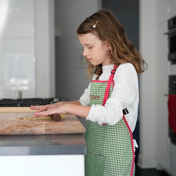 Urban Infant Little Helper Kids Apron - Children's Cooking Art Gardening - Great Gift for Toddler Boys and Girls