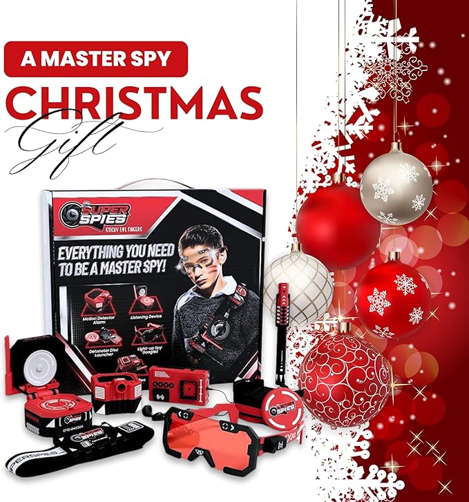 SuperSpies Secret Agent Spymaster Kit - Spy Gear Ninja Toys and Gadgets for Kids 8-12 Detective Kit