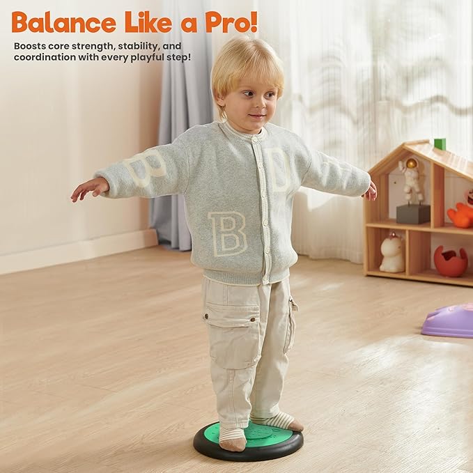 Stepping Stones – Indoor & Outdoor Obstacle Course Toys for Kids – Montessori Sensory & Motor Skill Development, Coordination & Active Play – Textured Educational Play Set