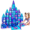 Magnetic Tiles Kids Toys for 3 4 5 6 7 8+ Year Old Boys Girls Toys Castle Princess Magnetic Building Blocks Educational Toddler Gifts Toy Age 2-4 5 6-8 Year Old Girl Boy Birthday