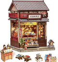 Book Nook Kit, DIY Miniature House Kits for Adult and Teens, Dollhouse Tiny Booknook Garden House Bookshelf, DIY Craft Gifts for Family and Friends (Tsukino Eogi-dou)