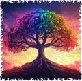 Ruikiyart Wooden Puzzles for Adults, 5MM 200 Pieces Color-Tree of Life Wooden Jigsaw Puzzles, Plant Unique Shaped Puzzle Gifts for Adults and Kids on Thanksgiving, Family Puzzle Games(11.3"*11.1")