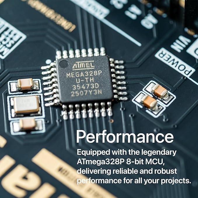 UNO R3 Development Board Gold Edition ATmega328P Type-C Board Compatible with Arduino IDE