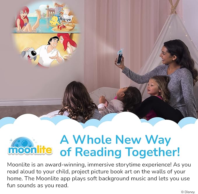 Moonlite Storytime - Ryan's World - Spot The Difference - A Magical Read Together - Projector Sold Separately - Digital Story w/ Sound FX - Learning Gifts for Kids Ages 1 Year & Up