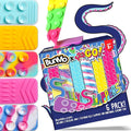 BUNMO 6 Pack of Sensory Suction Toys - Travel Toy - Fidgets for Kids - Engaging Creative & Imaginative Play - Sensory Toys for Children 3+