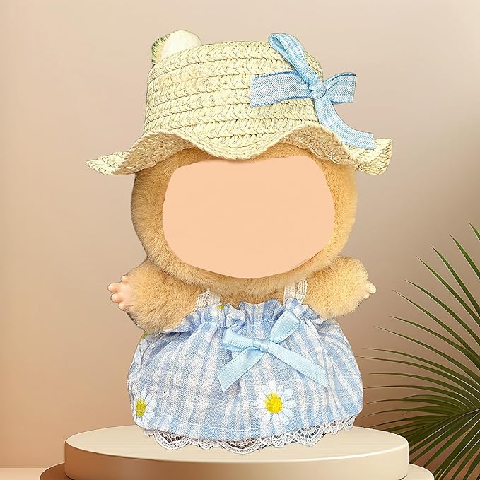 4 Pack—17cm Doll Clothes,Premium Doll Outfit with Accessories,Doll Princess Skirt,Cute Clothes Outfit for 17cm Dolls,End Dolls Fashion Clothing Set(No Dolls and Shoes) (Set K)