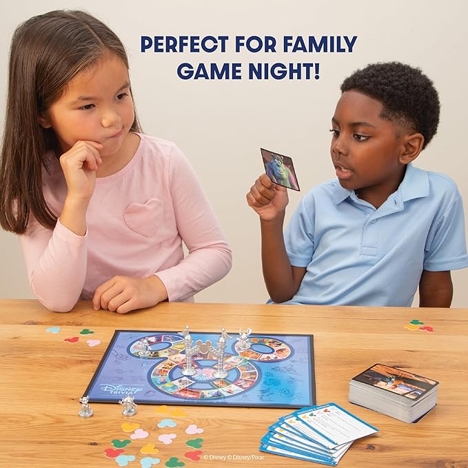 PlayMonster The Magical World of Kids Disney Trivia Games – Board Games for Family Night, Family Games, Multi-Player Board Game, Family Board Game, Travel Games, Disney Game, Ages 5+