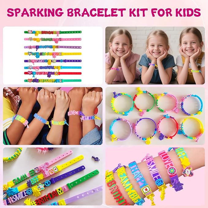 Art & Craft Kits for Kids, Christmas Gifts Friendship Bracelet Making Kit for Girls, DIY Jewelry Making Kit, Birthday Present for Ages 4-12, Toy for Age 4, 5, 6, 7, 8, 9, 10, 11, 12 Years Old