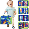 Winblo Toddler Busy Board - Montessori Toys for Toddler Boy Birthday Gift, Educational Learning Sensory Busy Book for Toddler Boys, Toddlers Activities Travel Toys for Airplane Car