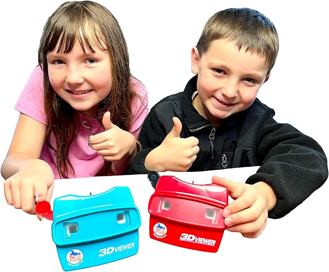 WARM FUZZY Toys 3D Viewer (Big Cats) T-214BC - Perfect for at Home or in The Classroom. Images of Lions, Tigers, Cheetahs, Leopards and More on 3 Photo Discs!