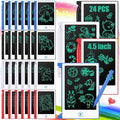 Zhehao 24 Pieces LCD Writing Tablet Bulk Kids Mini Drawing Pad 4.5 Inch Electronic Doodle Board Kids Party Favor Classroom Gift(White)