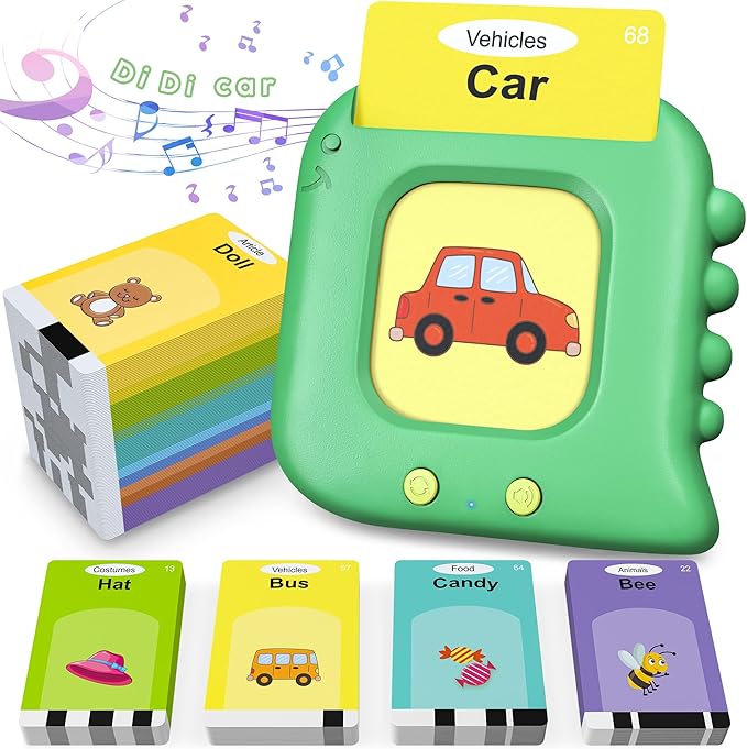 Talking Flash Cards,Kids Toddler Flash Cards with 240 Sight Words,Montessori Toys,Autism Sensory Toys,Speech Therapy Toys,Learning Educational Toys Gifts for Age 1 2 3 4 5 Years Old Boys and Girls
