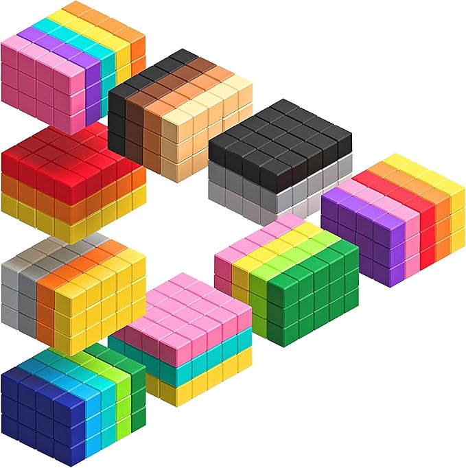 PIXIO Lava - Tiny Magnetic Blocks Building Toy in The Pixel Art Style with Free App - 5/16" Plastic Cubes with 6 Magnets Inside - Open Ended Toy - Creativity Toy for Ages 6+ - 60pcs