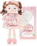 LeyaDoll Personalized Soft Baby Doll Toys for Girls (16''), My First Christmas Dolls, Leya Doll Baby Rag Doll Plush Toys for Toddler Kids Infants -Christmas Special - Princess Breeze