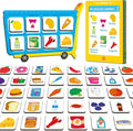 Magnetic Shopping List Game, Funny Spanish Groceries Matching Memory Game, Race to Collect Your Items Educational Toy for Boys & Girls at Home