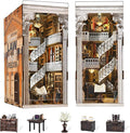 Book Nook Kit, DIY Booknook Miniature House Tiny House 3D Wooden Puzzle Dollhouse Kit for Adults and Teens (Law Library)