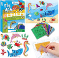 Vinlon Foil Fun Art Kit for Kids -DIY Craft Supplies Ocean Farm Animals Themes, Great Road Trip Travel Activities, Halloween Thanks Giving Christmas Gift for Boys Girls Ages 4-8 and Up