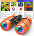 3-8 Year Old Boy Girl Toys: LET'S GO! Shockproof Binoculars for Kids Bird Watching 3 4 5 6 7 Year Old Boys Girls Outdoor Travel Toy for Kid Ages 4-7 Toddler Toy Binoculars Christmas Stocking Stuffers