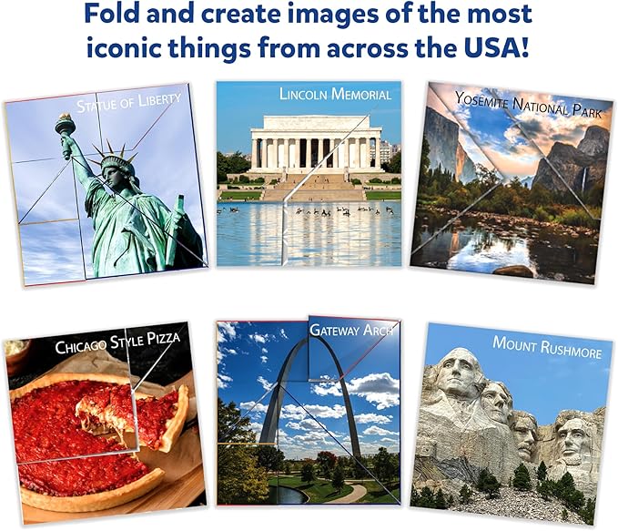 Skillmatics Origami Puzzle Book - 48 Folding Puzzles for Kids, Fun STEM Toy & Brain Teasers, Educational & Travel Gifts for Ages 8, 9, 10 and Up