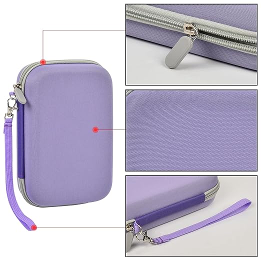 casmilee Case Compatible with Giiker Super Slide Brain Games, Brain Teaser Puzzles Organizer Storage Bag, Flow Slider Puzzle Game Holder (Purple)