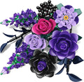 Purple Rose Building Blocks Set for Kids, 701PCS Flower Bouquet Toy, DIY Artificial Plant Gift for Girls, Women, Valentine's Day, Birthday, Mother's Day, Halloween Home Decor