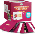 299 Vocabulary Builder Flash Cards, Educational Photo Cards for Home, Speech Therapy Materials, ESL Teaching Materials Includes Emotions, Matching Go Togethers, Nouns, Opposites, Prepositions, Verbs