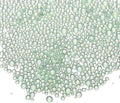 Iridescent Glass Tiny Bubble Beads, 0.4-3mm 10g No Hole Micro Mini Round Mint Green Water Droplets Beads - Applications: for Resin Filler, Nail Art, Dollhouse Bath Tub