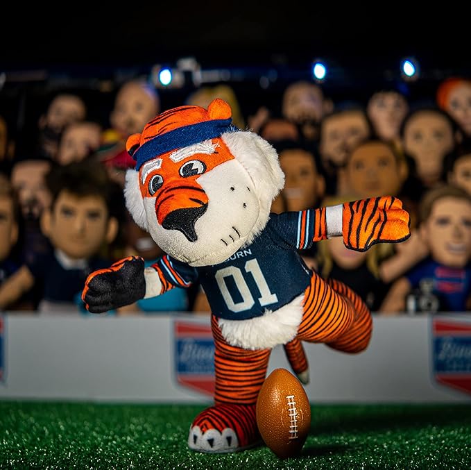 Bleacher Creatures Auburn Tigers Aubie 10" Mascot Plush Figures - A Mascot for Play or Display
