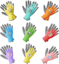 COOLJOB 36 Pairs Kids Gardening Gloves for Little Kid Age 3-5, Toddler Boys Girls Grippy Rubber Coated Children Work Gloves, Assorted Colors, Small