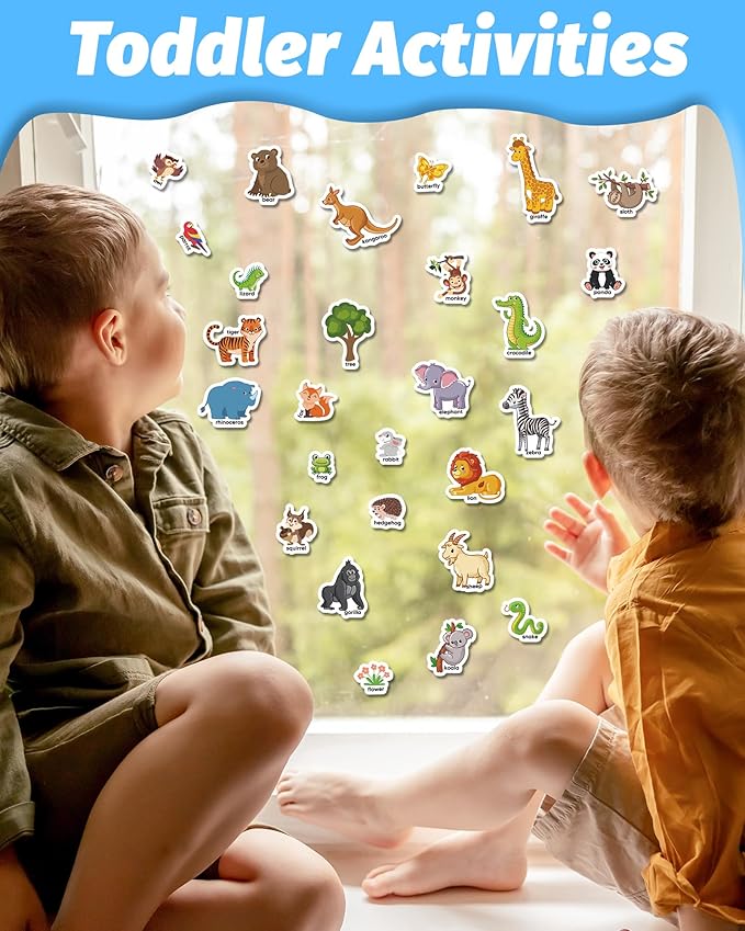 Reusable Sticker Book for Toddlers 2-4 Years, Stickers for Kids, Toddler Craft Activities, Toddler Travel Toys Ages 2+ Boy Girl Birthday Gifts