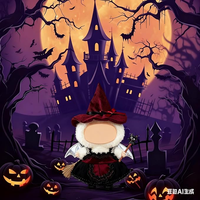 2PC Clothes for 17cm Dolls(NO Doll) Fashion Doll Clothes Halloween Outfit Set Cute Theme Designer Toys Dress Accessories for Collector Fans Display