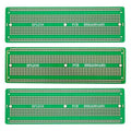 3pcs 6.8"x2.05" Breadboard Solderable Prototype PCB Board Kit for Electronics Projects Compatible for DIY Soldering Circuits Projects Prototype Board,Green