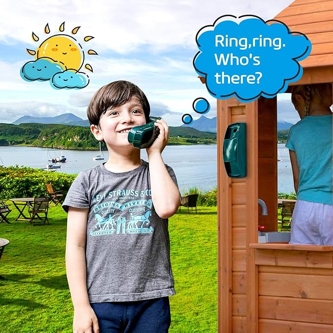 HAPPYPIE Toy Phone for Kids Swing Set Phone Pretend Phones and Learning Education Phone Plastic Telephone Creative Children Play Phone for Toddlers Baby Cell Phone Playhouse Phone (Green)
