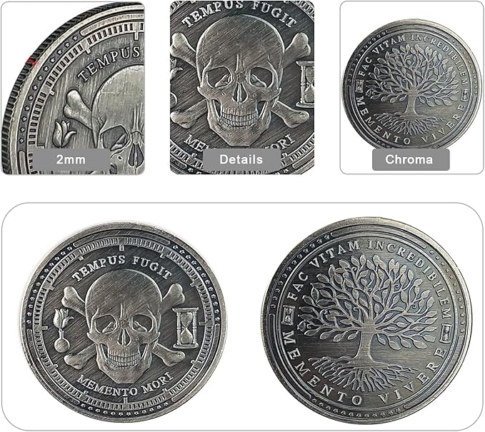 AtSKnSK Memento Mori Memento Vivere Coin Pack of 5
