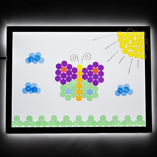 edxeducation Transparent Counters | Set of 500 | Math Manipulatives for Kids | Assorted Colors | 3/4 in | Counting, Sorting, Light Table, Bingo and more