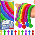 BUNMO Stretchy Strings - Sensory Toys - Stimulating & Addictive Toys for Kids - Fidget Toy - Hours of Fun for Kids - Non-Mouthable Toy 3+ - Mini Sensory 10 Pack