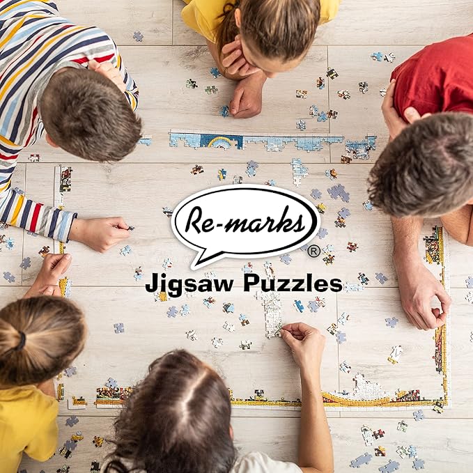 Re-marks Rainy Day Collage Puzzle, 1000-Piece Puzzle for All Ages