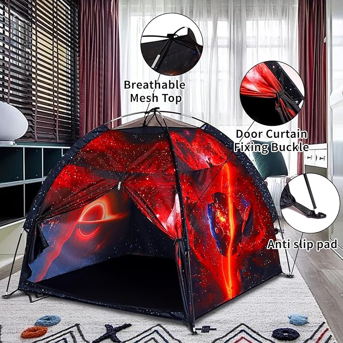 Kids Play Tent Lucky Castle Playhouse for Kid Easy Fun Dome Tent Camping Tent Indoor and Outdoor Imaginative Play Perfect Kid's Gift