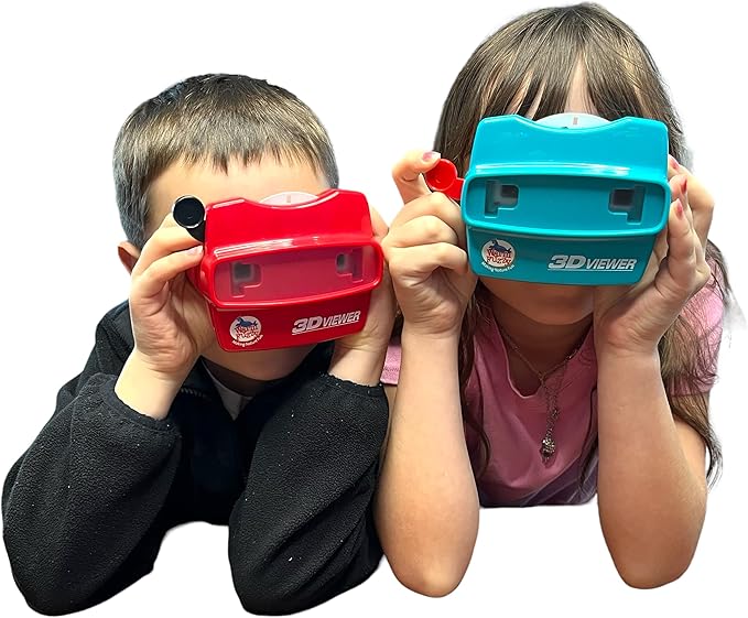 WARM FUZZY Toys 3D Viewer (Big Cats) T-214BC - Perfect for at Home or in The Classroom. Images of Lions, Tigers, Cheetahs, Leopards and More on 3 Photo Discs!