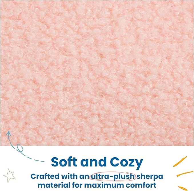 ECR4Kids SoftZone Sit-Up Support Ring Baby Essentials, 24" L x 18" W x 6" H, Pink