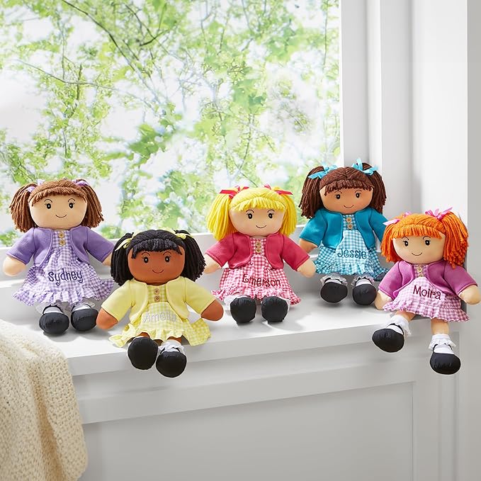 Let's Make Memories Personalized Rag Doll - Mini-Me Doll for Girls - Toy for Girls - Blonde Hair