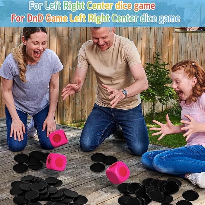 Coopay 500 Pieces Plastic Learning Counters Disks Bingo Chip Counting Discs Markers for Math Practice and Poker Chips Game Tokens Kids Reward, 1 Inch (Black)