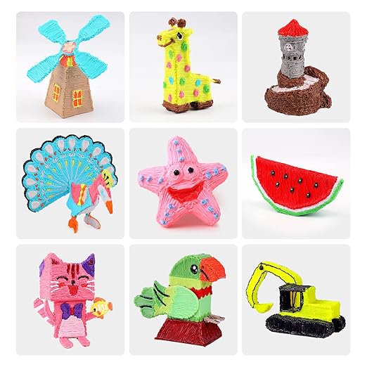 3D Printing Pen Refills PLA Filament 1.75mm 24 Vibrant Colors 240 Feet, Each Color 3 Meters (10 Feet) - 250 Stencils eBooks - Fit for SCRIB3D P1 and MYNT3D Pens
